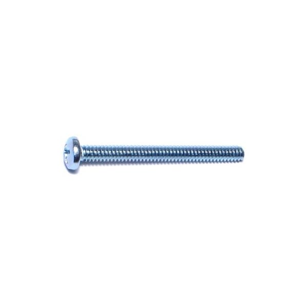 Midwest Fastener #6-32 x 1-1/2 in Phillips Pan Machine Screw, Zinc Plated Steel, 35 PK 77446 - main